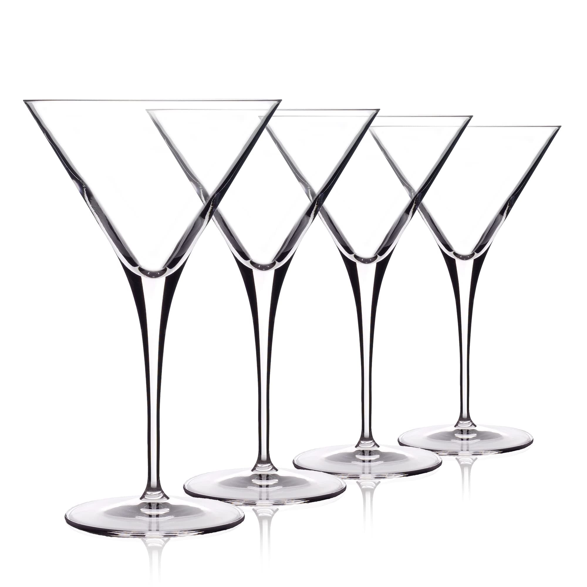 Luigi Bormioli Crescendo 10 Oz Martini Glasses, Set of 4