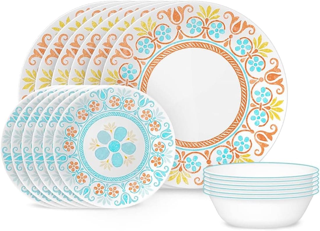 Corelle Terracotta Dreams Dinnerware Set for 6 18 Pieces
