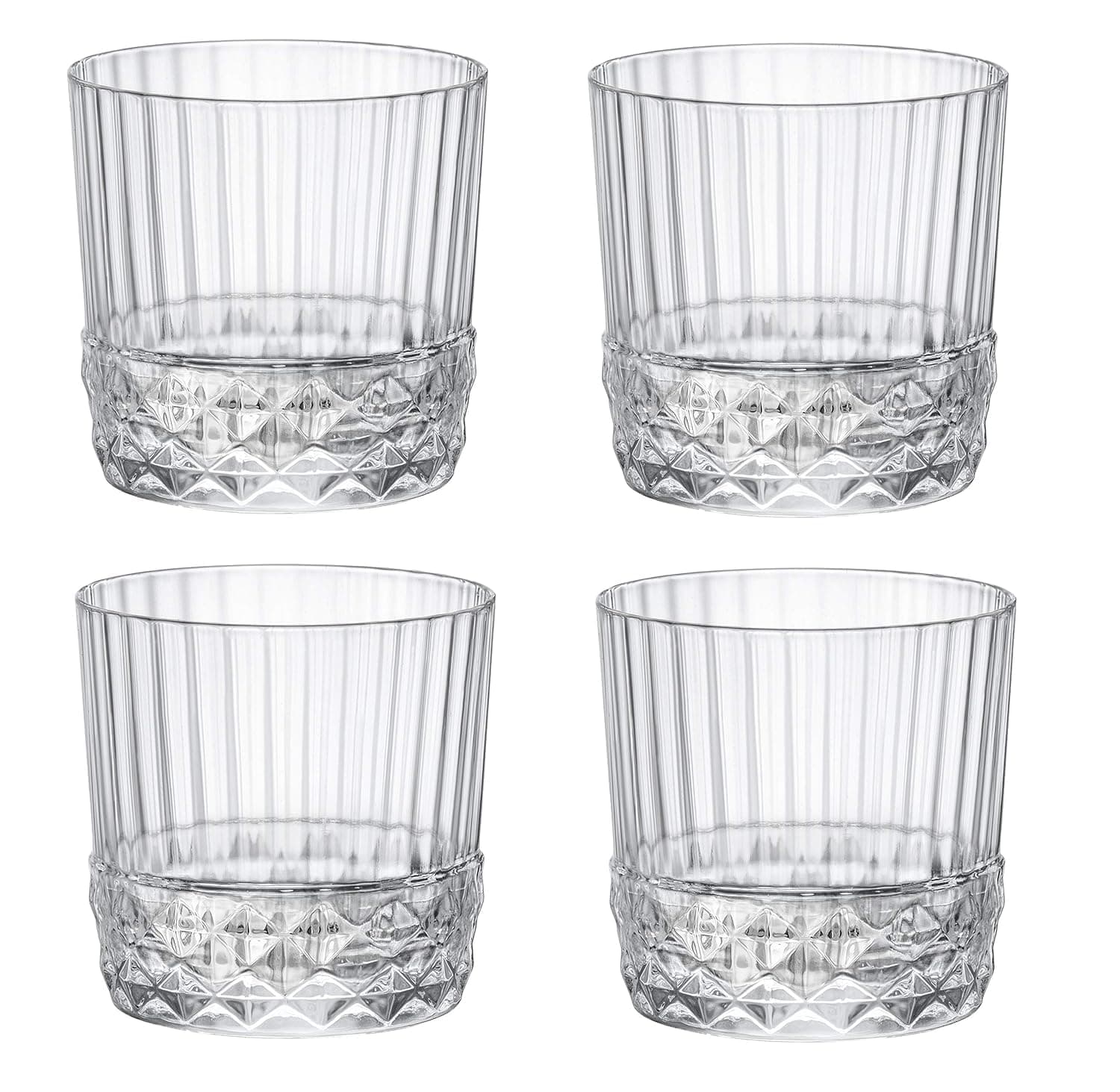 Bormioli Rocco America '20s 10.125 oz. Rocks Glasses, Set of 4