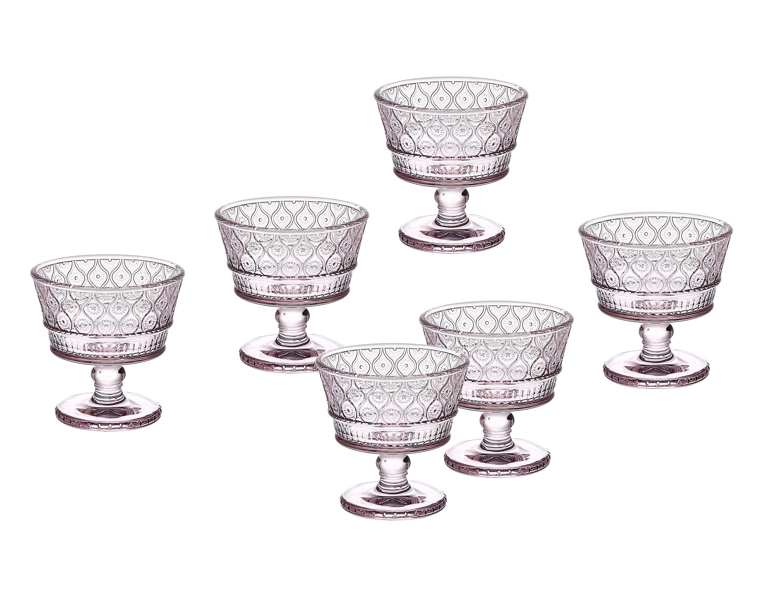 Godinger Serving Bowls Claro Collection Pink Set of 8