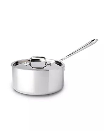 All-Clad Stainless Steel 3-Quart Saucepan with Lid