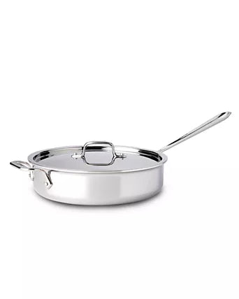 All-Clad Stainless Steel 4-Quart Sauté Pan with Lid