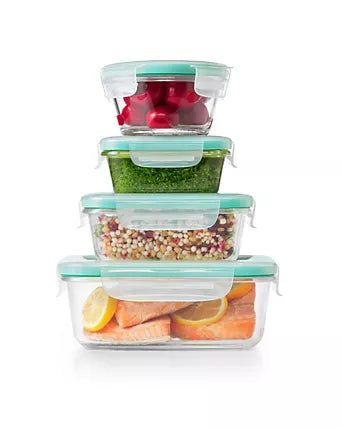 OXO 12 Piece Smart Seal Glass Food Storage Container Set