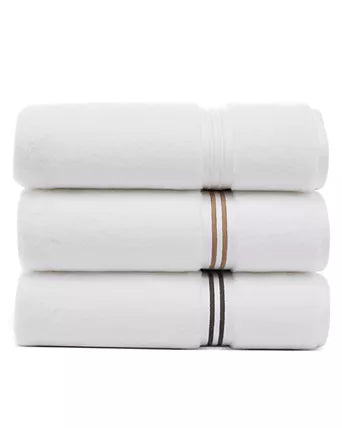 Hudson Park Collection Turkish Border Towel Collection- Exclusive