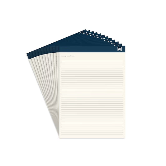 TRU RED™ Notepads, 8.5" x 11.75", Narrow Ruled, Ivory, 50 Sheets/Pad, 12 Pads/Pack (TR58195)
