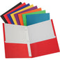 Staples Two Pocket Presentation Folder with Fasteners, Assorted Colors (13018-CC)